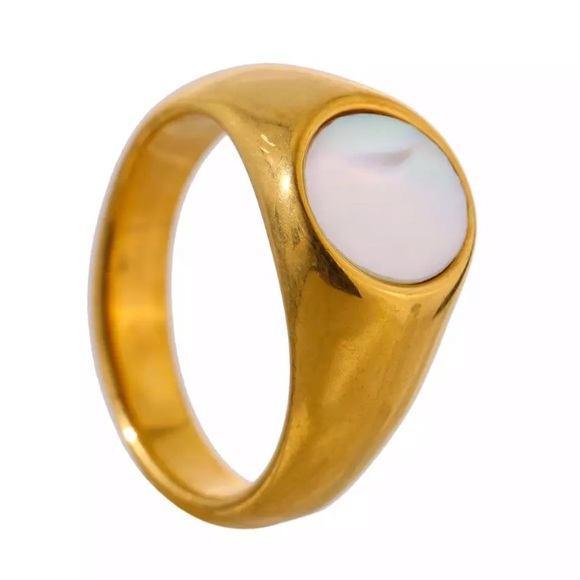 ๐18K gold plated shell ring - Picture 6 of 6